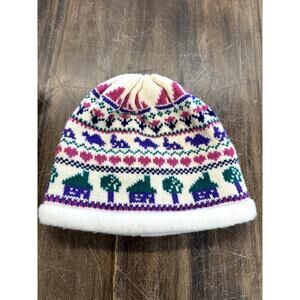 KIDS, Vintage, Unisex, Turtle Fur Brand,Wool, Beanie, Winter Hat